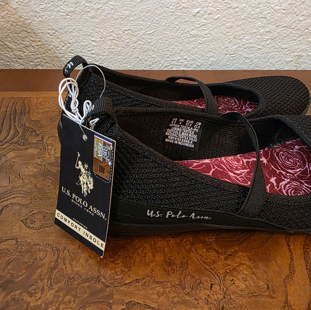 U.S. Polo Assn. Black Mary Jane Shoes - Picture 3 of 5